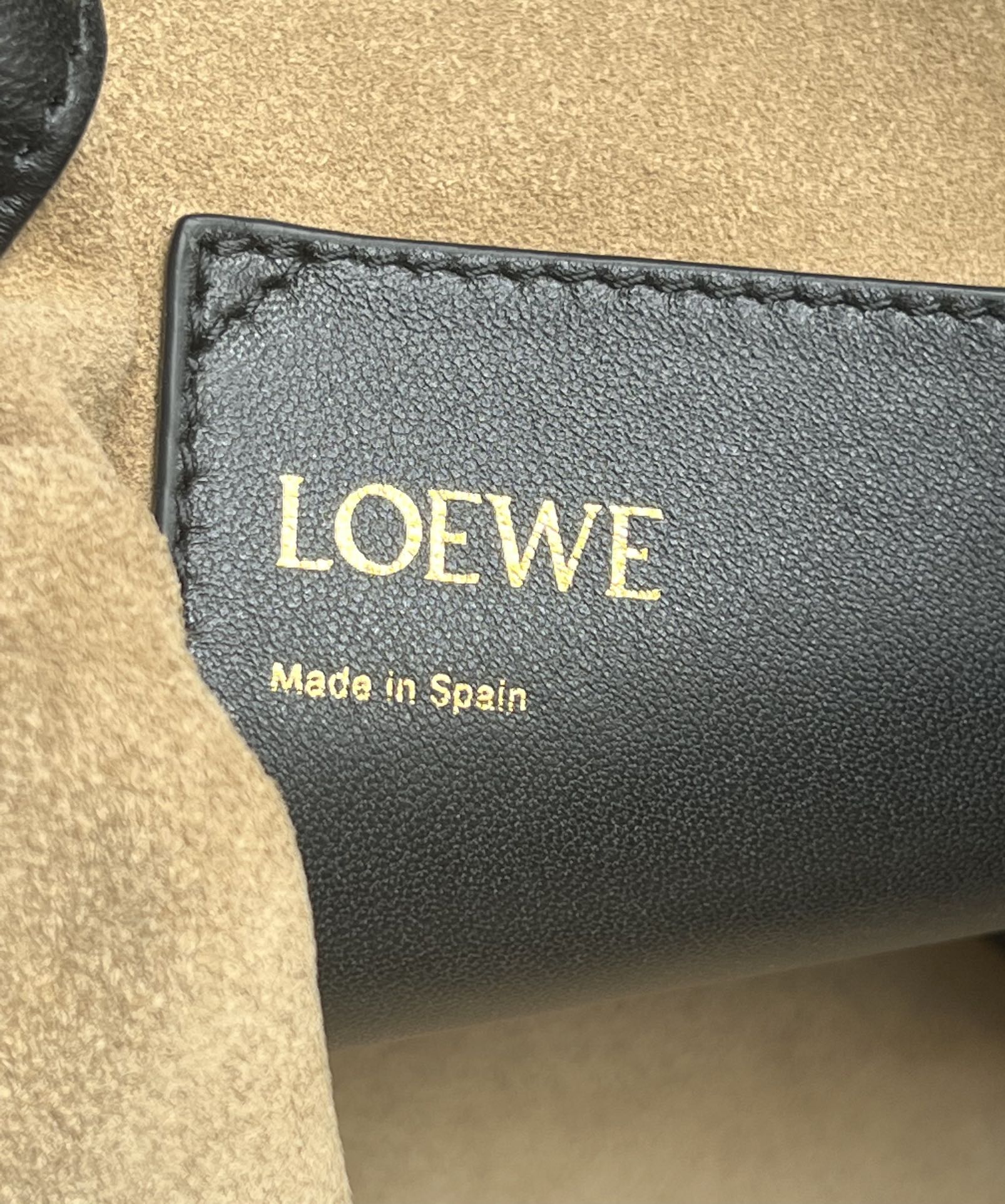 Loewe Flamenco Purse Bucket in Mellow Nappa Lambskin Black